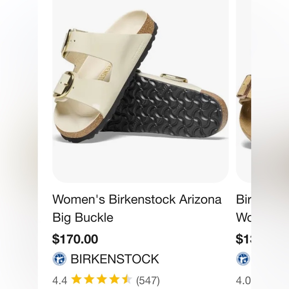 Cream Birkenstocks